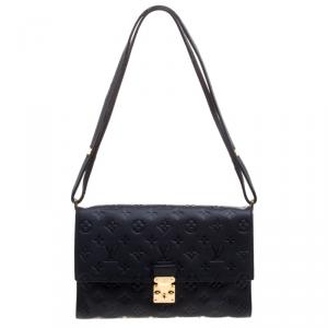 مملوكة مسبقًا Louis Vuitton Black Monogram Empreinte Leather Fascinante Shoulder Bag