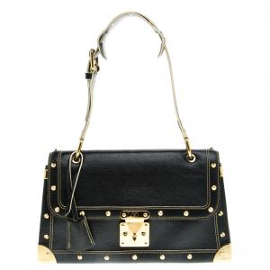 مملوكة مسبقًا Louis Vuitton Black Suhali Leather Le Talentueux Bag