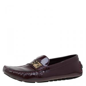 مملوكة مسبقًا Louis Vuitton Burgundy Patent Zen Loafers Size 37