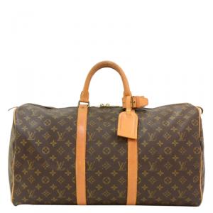 Pre Owned Louis Vuitton Monogram Canvas Keepall 50