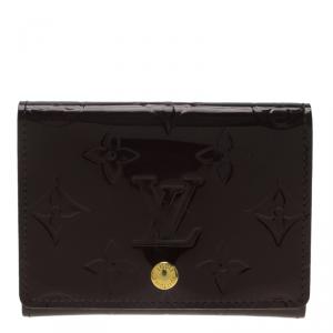 مملوكة مسبقًا Louis Vuitton Amarante Monogram Business Card Holder