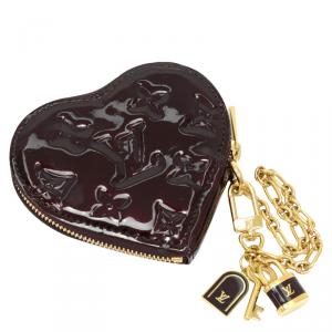 Louis Vuitton Amarante Monogram Vernis Porte Monnaies Cruer Coin Case