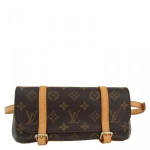 Pre Owned Louis Vuitton Monogram Canvas Pochette Marelle Waist Bag 