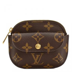 Pre Owned Louis Vuitton Monogram Canvas Porte Monnaie Shilling Coin Case