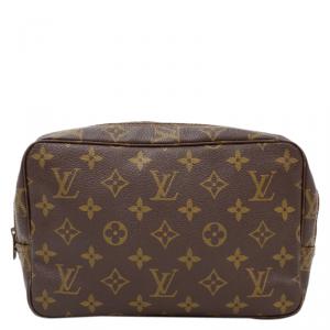 Pre Owned Louis Vuitton Monogram Canvas Trousse Toilette Cosmetic Pouch 23