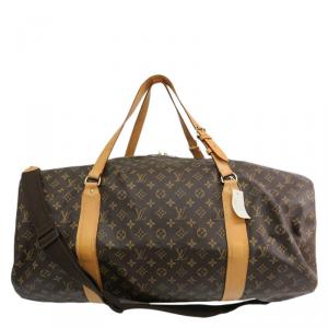 Pre Owned Louis Vuitton Monogram Canvas Sac Polochon Travel Bag