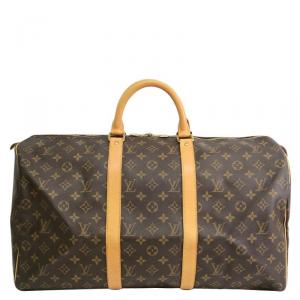 Pre Owned Louis Vuitton Monogram Canvas Keepall 50