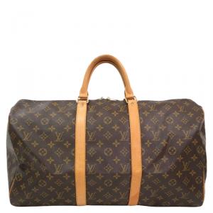 Pre Owned Louis Vuitton Monogram Canvas Keepall 50