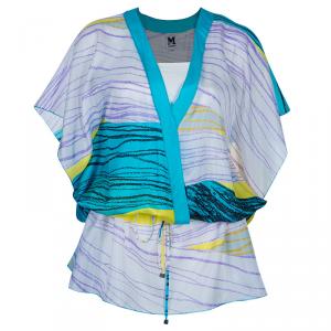Pre Owned M Missoni Multicolor Printed Kaftan Top L