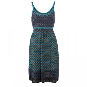Pre Owned M Missoni Multicolor Sleeveless Bodycon Dress S
