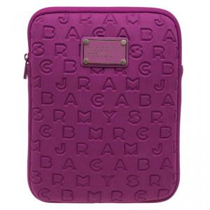 Marc by Marc Jacobs Pink Fabric Vertical Dreamy Logo Laptop Case