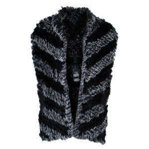 Marc by Marc Jacobs Black Leelee Fur Vest S