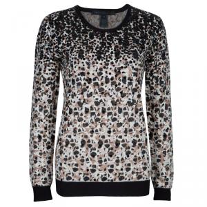 Marc by Marc Jacobs Leopard Print Sequin Embellished Sweater XS