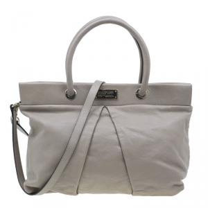 مملوكة مسبقًا حقيبة مارك باي مارك جاكوبس مارشيف جلد رمادي