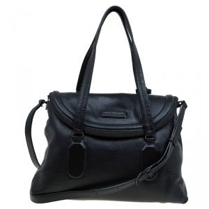 Marc By Marc Jacobs Black Leather Silicon Valley Top Handle Bag
