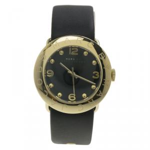 Marc by Marc Jacobs Black PVD Gold Plated Stainless Steel Amy MBM1154 Women's Wristwatch 36MM