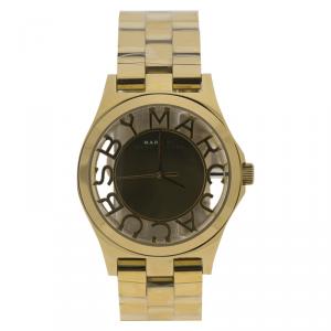 Marc By Marc Jacobs Gold Tone Stainless Steel MBM3206 Women's Wristwatch 40MM