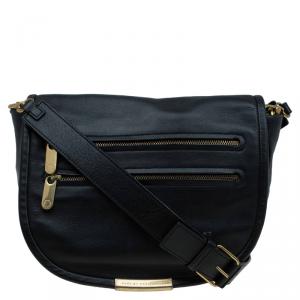 Marc By Marc Jacobs Black Leather Luna Messenger Bag