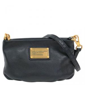 Pre Owned Marc by Marc Jacobs Black Leather Classic Q Percy Crossbody Bag