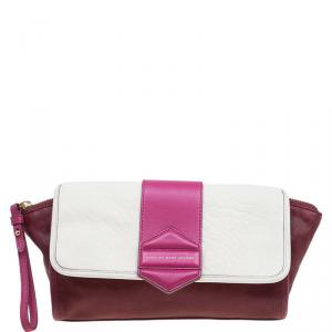 Marc By Marc Jacobs Tri Color Leather Flipping Out Clutch