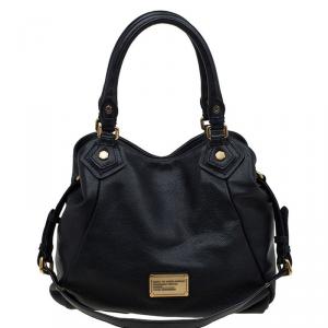 Pre Owned Marc by Marc Jacobs Black Leather Classic Q Francesca Shoulder Bag