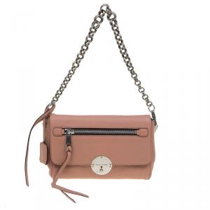 Marc Jacobs Vintage Rose Pebbled Leather Small Big Apple Gotham Shoulder Bag