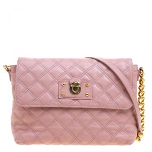 Marc Jacobs Pink Quilted Leather Shoulder Bag