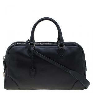 Marc Jacobs Black Leather The Venetia Bowling Bag