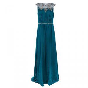 Marchesa Notte Blue Evening Gown M