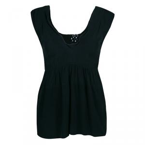 Pre Owned Marni Black Silk Sleeveless Top S
