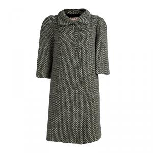 Marni Green Tweed Duster Coat M