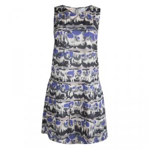Marni Multicolor Printed Cotton Sleeveless Dress S