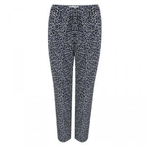 Marni Multicolor Printed Silk Elasticized Waist Pants M