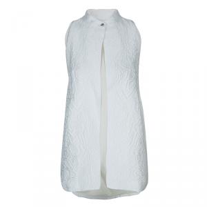 Mary Katrantzou White Textured Vest S