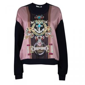 Mary Katrantzou Silk Printed Knipi Knit Jumper L