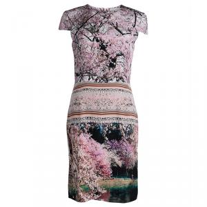Mary Katrantzou Multicolor Printed Silk Cap Sleeve Dress M