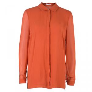 Matthew Williamson Crimson Long Sleeve Blouse M