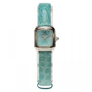 Mauboussin Blue Mother of Pearl Stainless Steel Classic Women's Wristwatch
