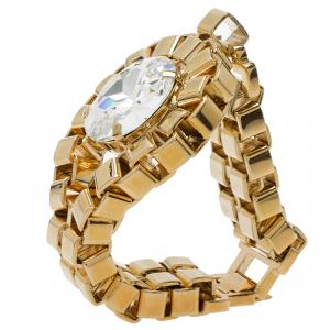 Mawi Crystal Diamond Gold Tone Bracelet