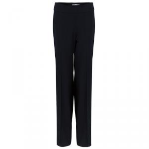 Max Mara Black Straight Fit Trousers S