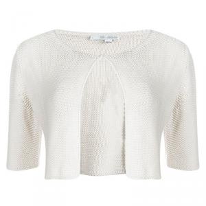 Max Mara Cream Chunky Knit Shrug M