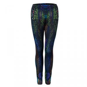 McQ Alexander McQueen Multicolor Kaleidoscope Crocodile Leggings