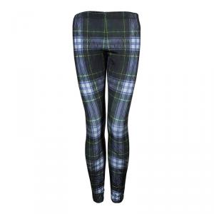 McQ by Alexander McQueen Multicolor Checked Tartan Leggings  S