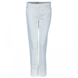 Michael Kors White Denim Flare Jeans L