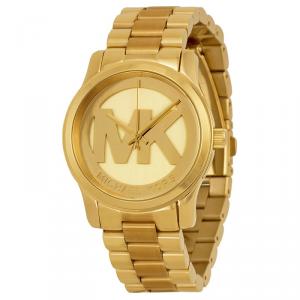 Michael Kors Champagne Gold-Plated Stainless Steel Runway MK5786 Women's Wristwatch 38MM