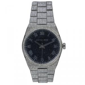 Michael Kors Black Stainless Steel Crystal Channing MK6089 Women's Wristwatch 38MM
