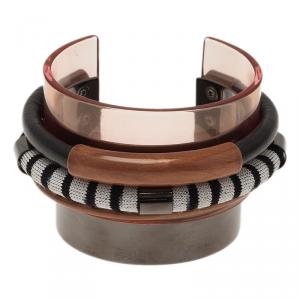 Missoni Three Strands Multicolor Silver Tone Bracelet