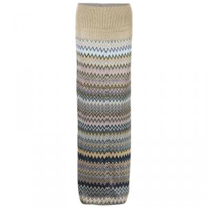 Pre Owned Missoni Multicolor Metallic Knit Maxi Skirt M
