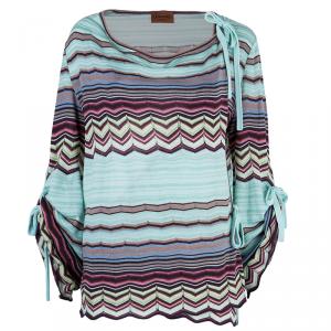 Pre Owned Missoni Wrap Printed Top M