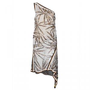 Pre Owned Missoni Brown One Shoulder Dress M